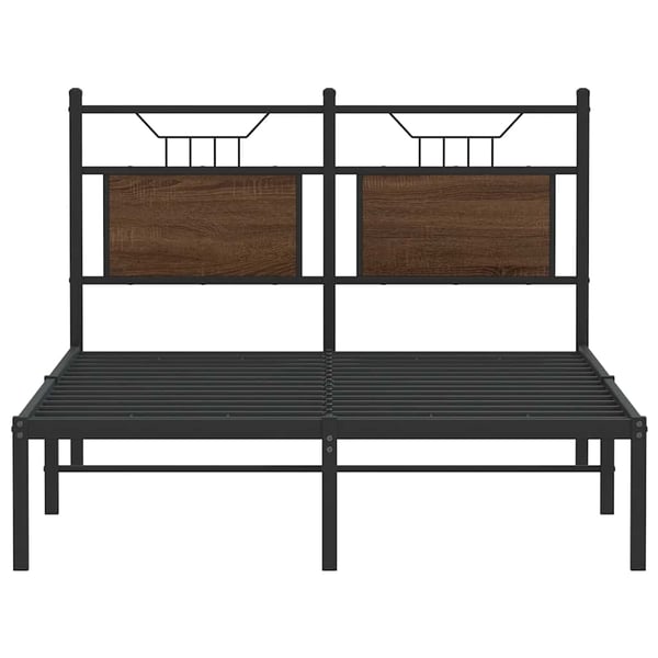 vidaXL Sengeramme uten madrass brun eik 120x200 cm konstruert tre