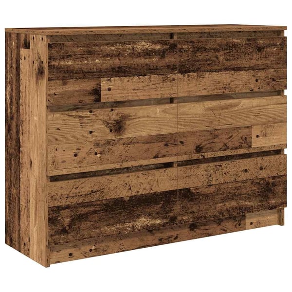 vidaXL Skjenk gammelt tre 100x35x76 cm konstruert tre