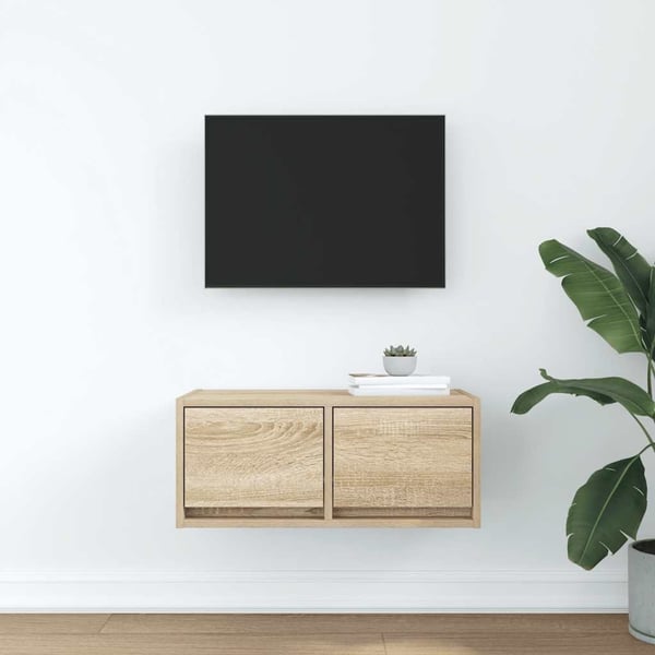 vidaXL TV-benk sonoma eik 60x31x25,5 cm konstruert tre