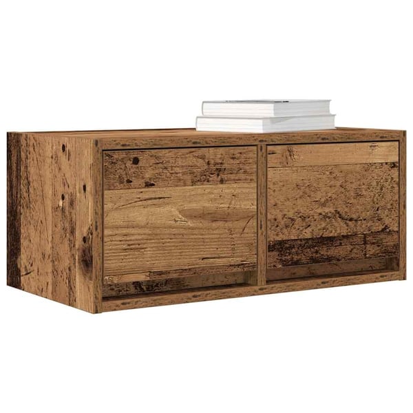 vidaXL TV-benker 2 stk gammelt tre 60x31x25,5 cm konstruert tre