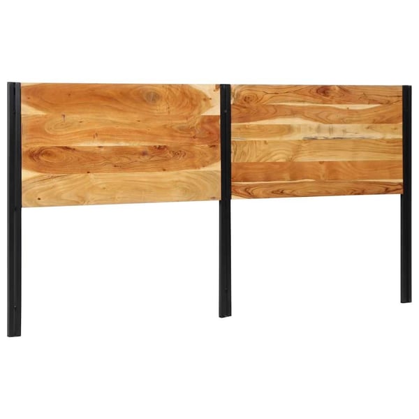 vidaXL sengegavl 200 cm heltre akasie og jern