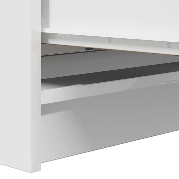 vidaXL skab 80x35x99 cm konstrueret træ hvid