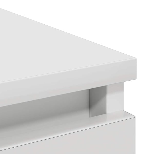 vidaXL skab 80x35x99 cm konstrueret træ hvid