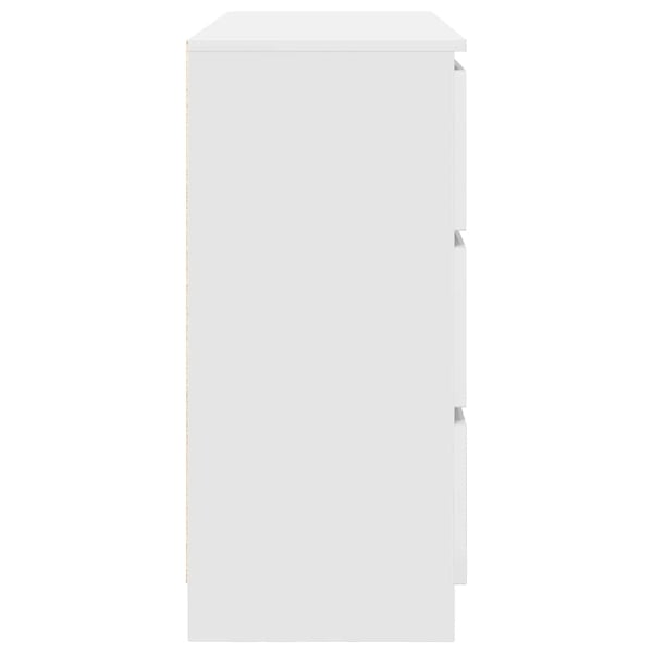 vidaXL Skjenk hvit 100x35x76 cm konstruert tre
