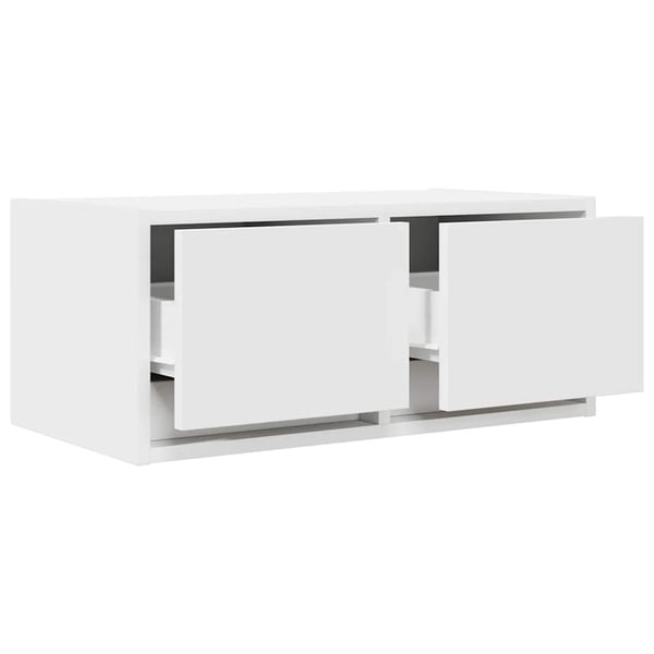 vidaXL TV-benker 2 stk hvit 60x31x25,5 cm konstruert tre
