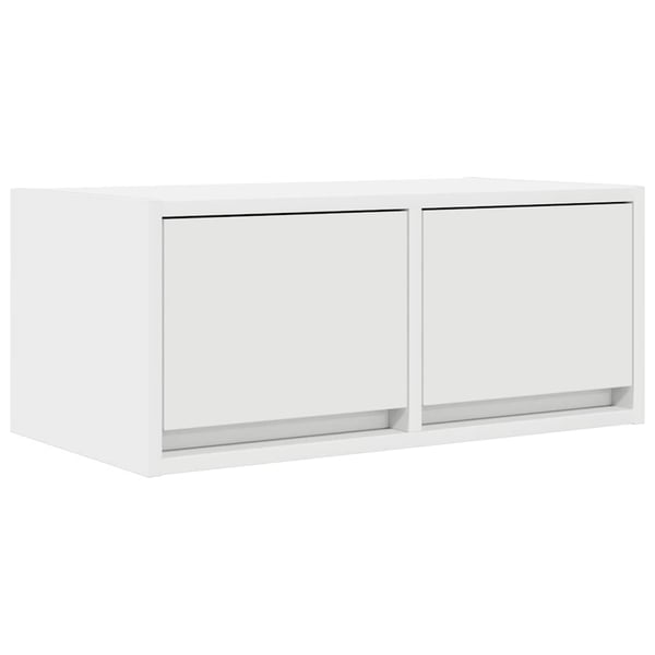 vidaXL TV-benker 2 stk hvit 60x31x25,5 cm konstruert tre