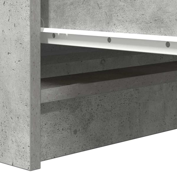 vidaXL Skjenk betonggrå 100x35x99 cm konstruert tre