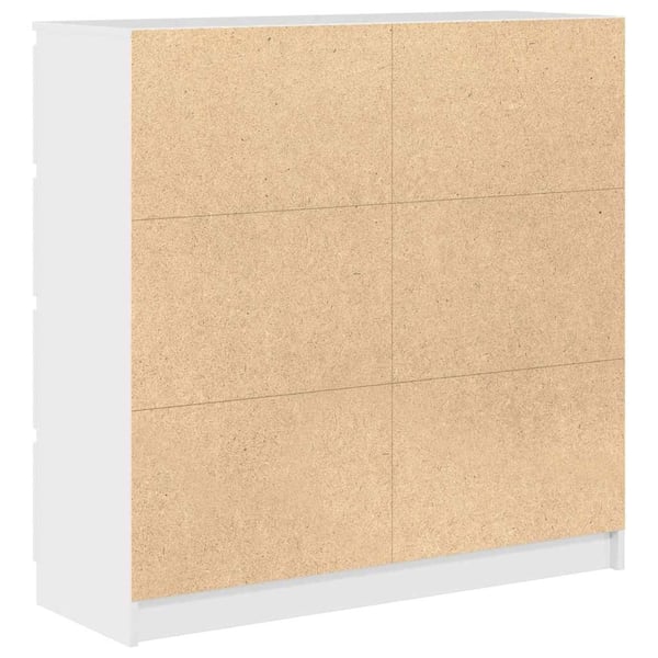vidaXL Skjenk hvit 100x35x99 cm konstruert tre