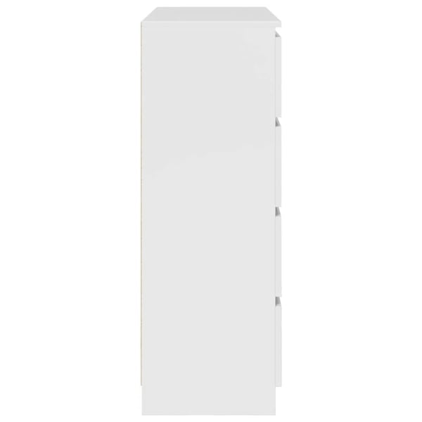 vidaXL Skjenk hvit 100x35x99 cm konstruert tre