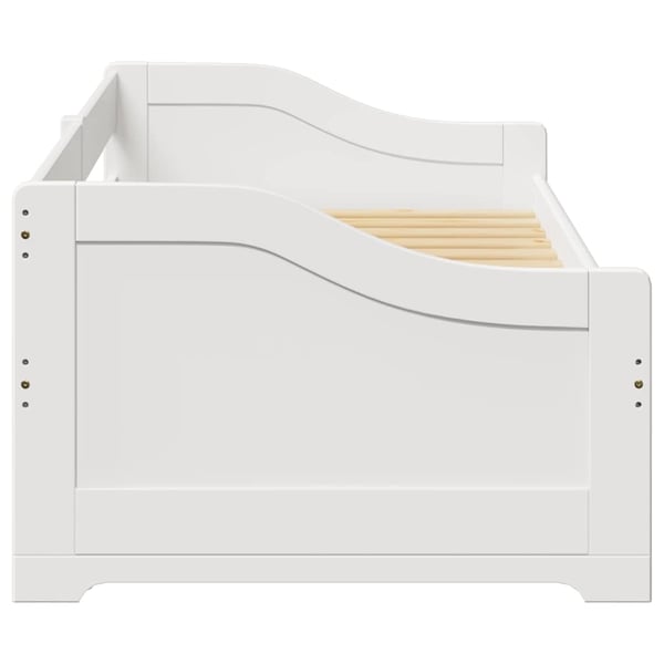 vidaXL Daybed med trille uten madrass IRUN hvit 90x200 cm
