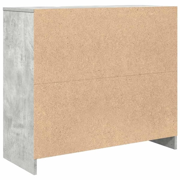 vidaXL Skjenk betonggrå 85x34x76 cm konstruert tre