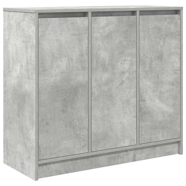 vidaXL Skjenk betonggrå 85x34x76 cm konstruert tre