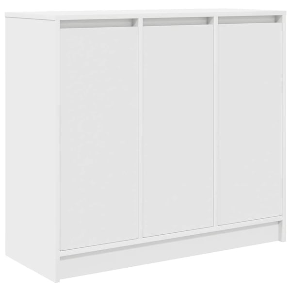 vidaXL Skjenk hvit 85x34x76 cm konstruert tre