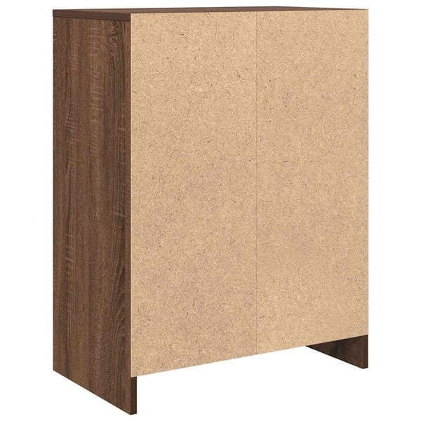 vidaXL skænk 57x34x76 cm konstrueret træ brun egetræsfarve