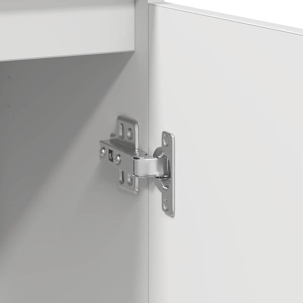 vidaXL Skjenk hvit 57x34x76 cm konstruert tre
