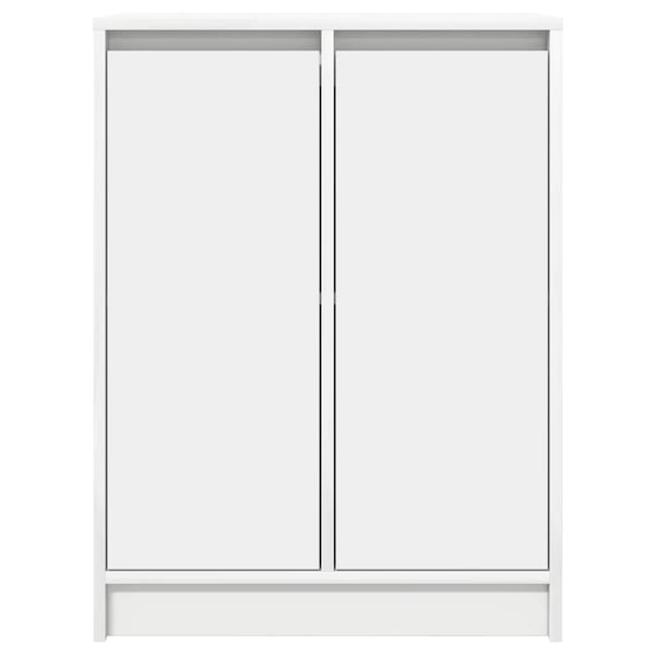 vidaXL Skjenk hvit 57x34x76 cm konstruert tre