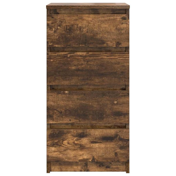vidaXL Skjenk røkt eik 37,5x35x76 cm konstruert tre
