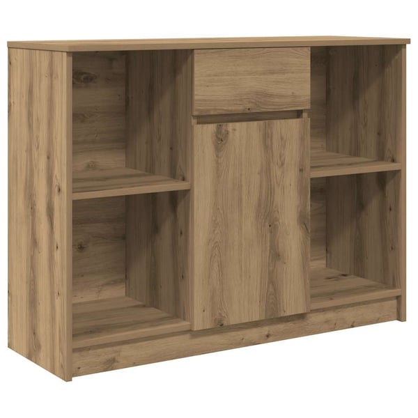 vidaXL Senkki laatikolla artisaanitammi 101x35x76 cm tekninen puu