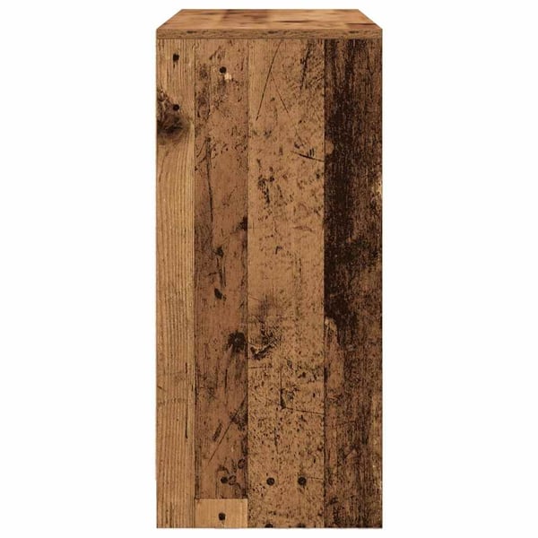 vidaXL Skjenk med skuff gammelt tre 80x34x76 cm konstruert tre