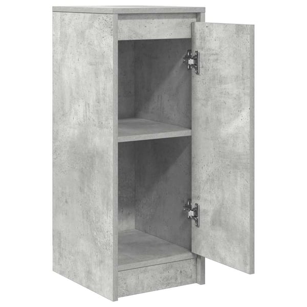 vidaXL Skjenk betonggrå 29,5x34x76 cm konstruert tre
