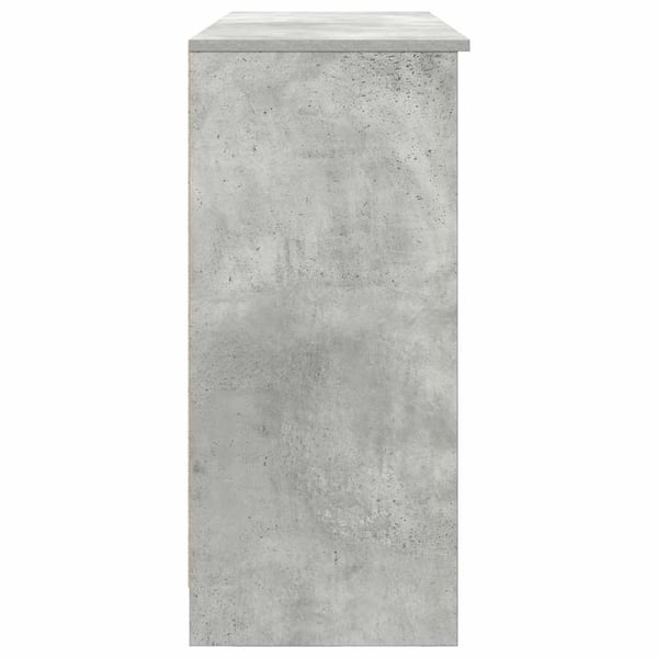 vidaXL Skjenk med 6 skuffer betonggrå 101x35x76 cm sponplate