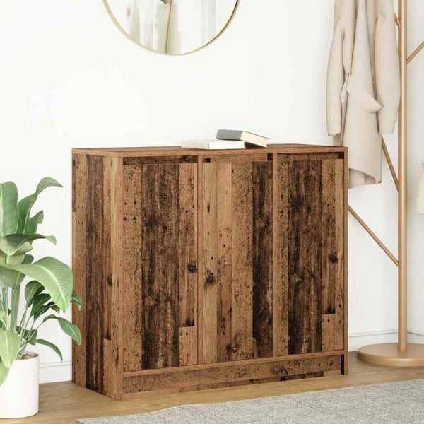 vidaXL Skjenk gammelt tre 85x34x76 cm konstruert tre