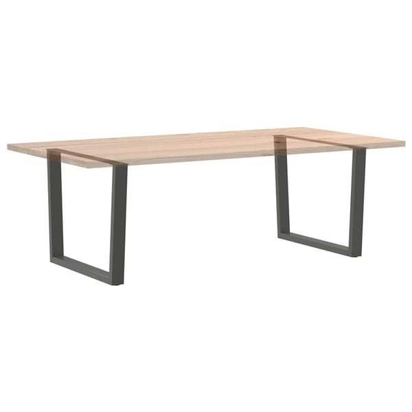 vidaXL Spisebordben V-formet 2 stk antrasitt 100x(72-73,3) cm stål