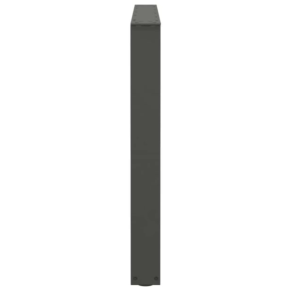 vidaXL Spisebordben V-formet 2 stk antrasitt 100x(72-73,3) cm stål