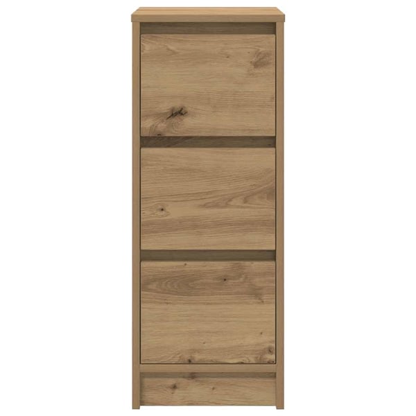 vidaXL Skjenk artisan eik 29,5x34x76 cm konstruert tre