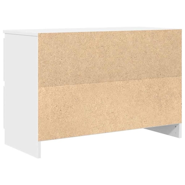 vidaXL TV-benk hvit 80x35x54 cm konstruert tre