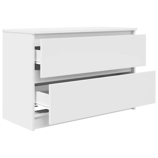 vidaXL TV-benk hvit 80x35x54 cm konstruert tre