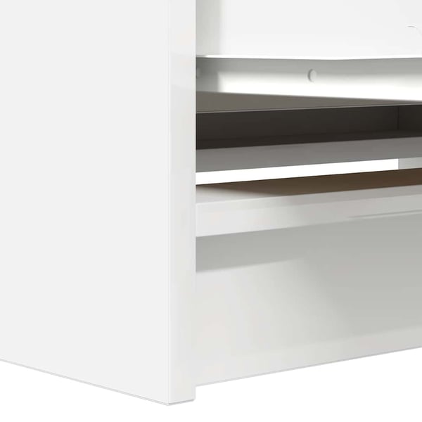 vidaXL TV-benk hvit 80x35x54 cm konstruert tre