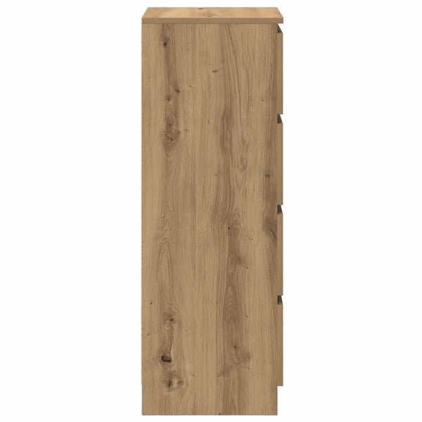 vidaXL Skjenk artisan eik 37,5x35x99 cm konstruert tre