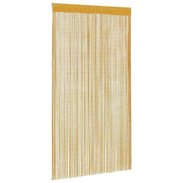 vidaXL Snøregardiner 2 stk gull 100x250 cm