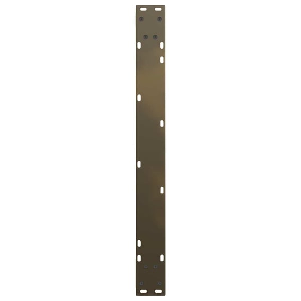 vidaXL spisebordsben V-formet 3 stk. naturstål 90 x (72-73,3) cm stål