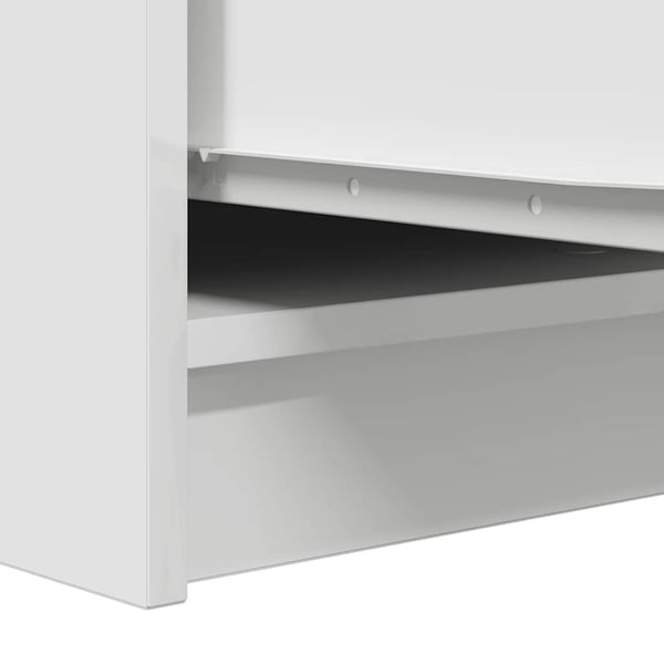 vidaXL Skjenk hvit 29,5x34x76 cm konstruert tre