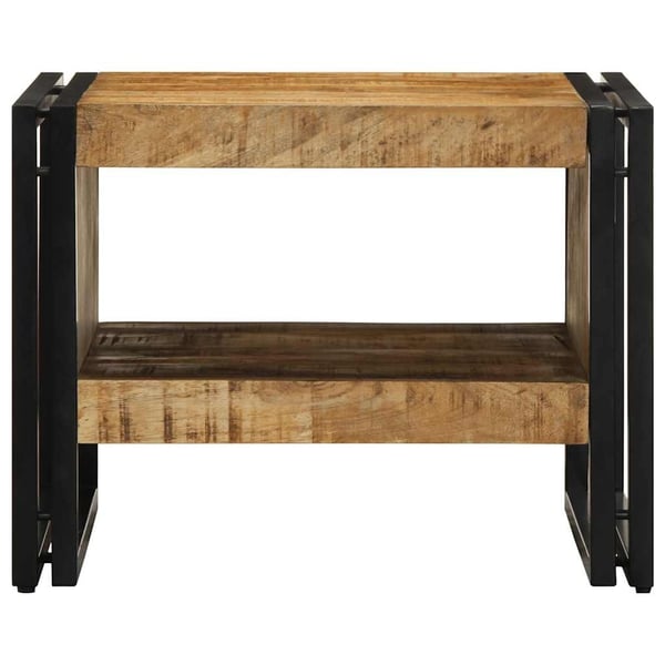 vidaXL sofabord 50x50x38 cm massivt ru mangotræ