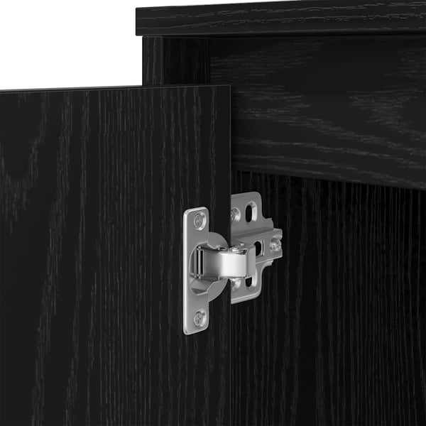 vidaXL skrivebord 120x42x76 cm konstrueret træ sort-eg