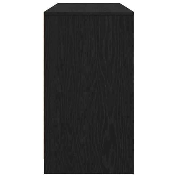vidaXL skrivebord 120x42x76 cm konstrueret træ sort-eg