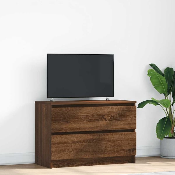 vidaXL TV-benk sonoma eik 80x35x54 cm konstruert tre