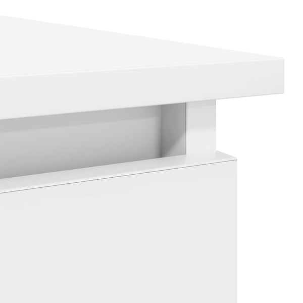 vidaXL konsollbord med skuffer hvit 85,5x38,5x74,5 cm