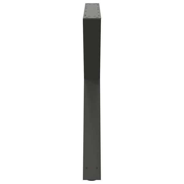 vidaXL Spisebordben 2 stk antrasitt 90 x (72-73,3) cm stål