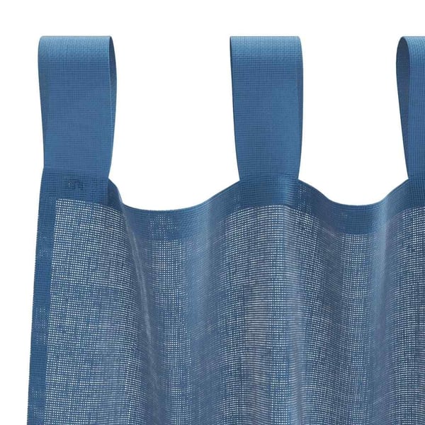 vidaXL Voile gardiner med hemper 2 stk kongeblå 140x245 cm