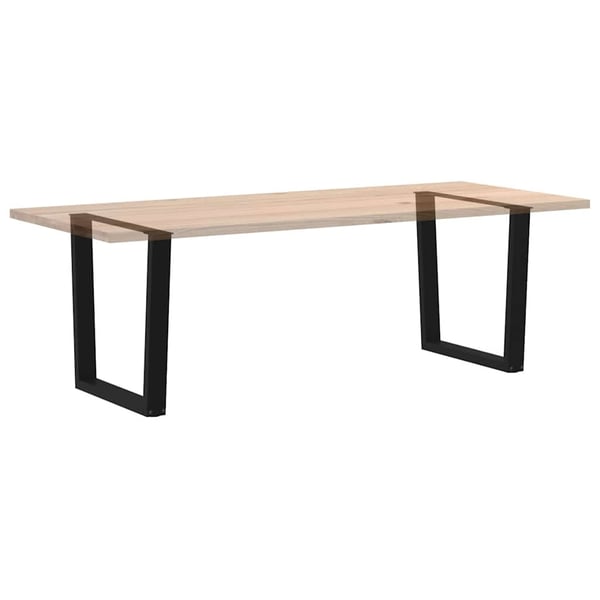 vidaXL spisebordsben V-formet 2 stk. sort 90 x (72-73,3) cm stål
