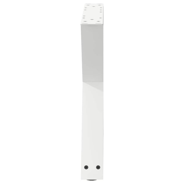 vidaXL Salongbordben 2 stk hvite 60 x (42-43,3) cm stål