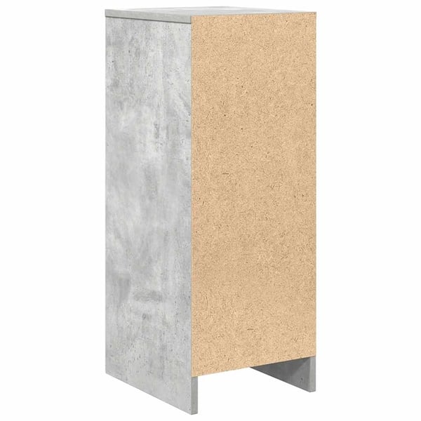 vidaXL Skjenk betonggrå 29,5x34x76 cm konstruert tre
