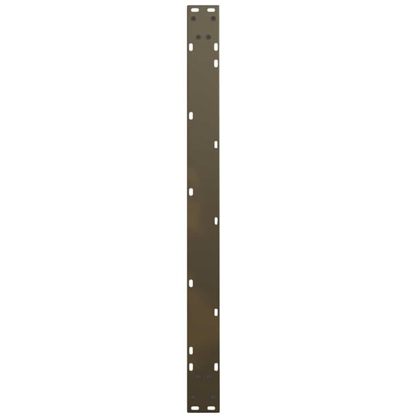 vidaXL Spisebordben V-formet 2 stk naturstål 100x(72-73,3) cm stål
