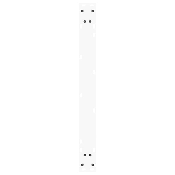 vidaXL Spisebordben V-formet 3 stk hvit 80 x (72-73,3) cm stål