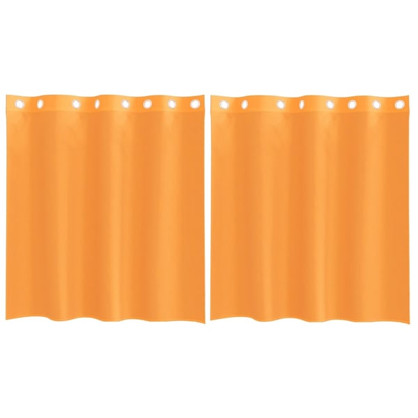 vidaXL Voilegardiner med grommets 2 stk oransje 140x140 cm