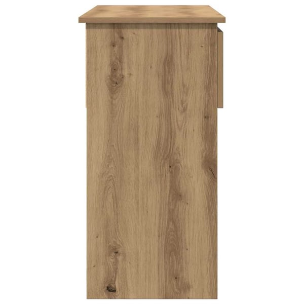 vidaXL konsollbord med skuffer artisan eik 85,5x38,5x74,5 cm